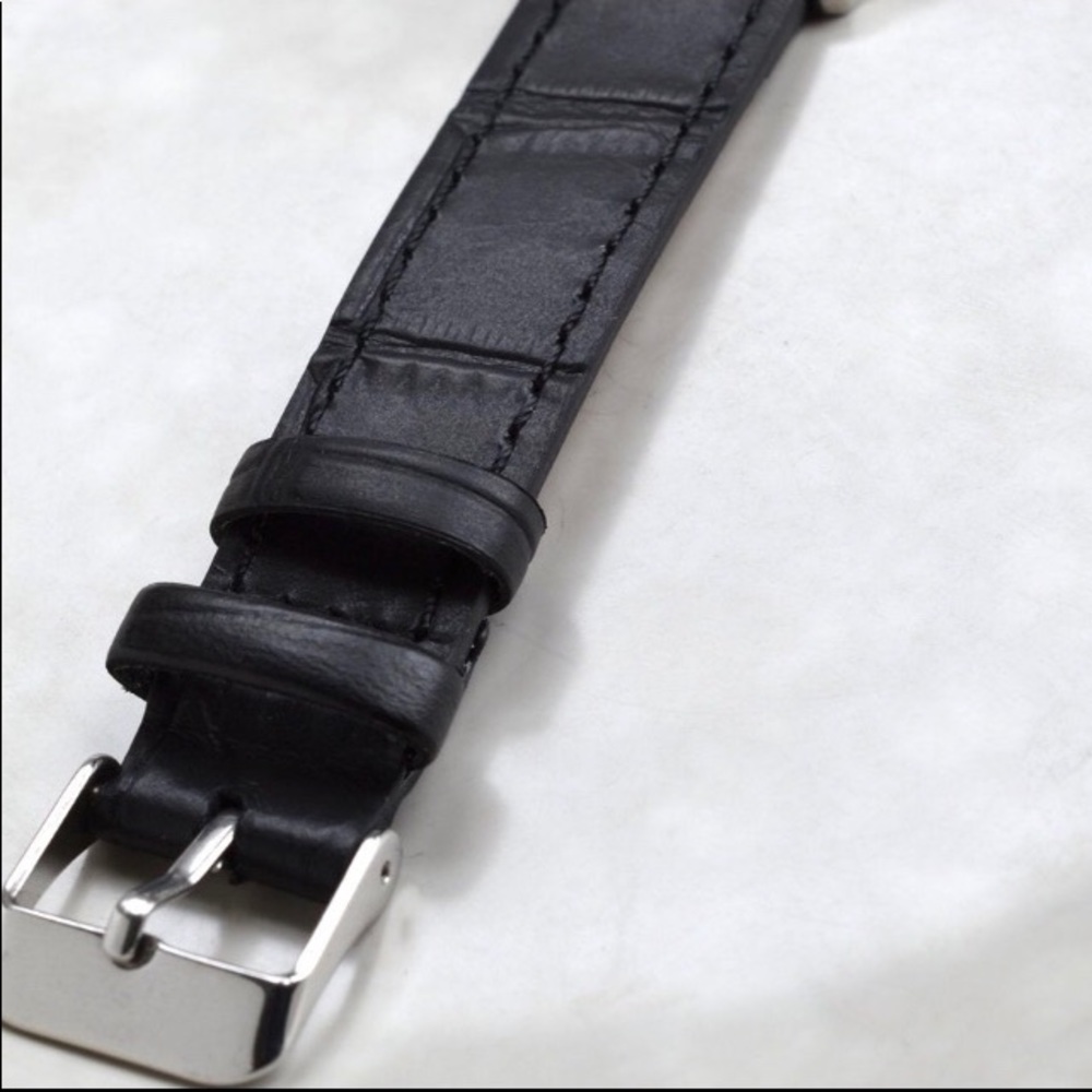 Natural Muonionalusta Meteorite Watch 30mm Dial Leather Strap Case Unisex - Picture 8 of 12